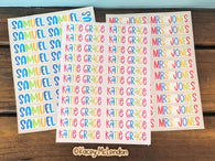 BCBS Name Stickers | Supply Labels