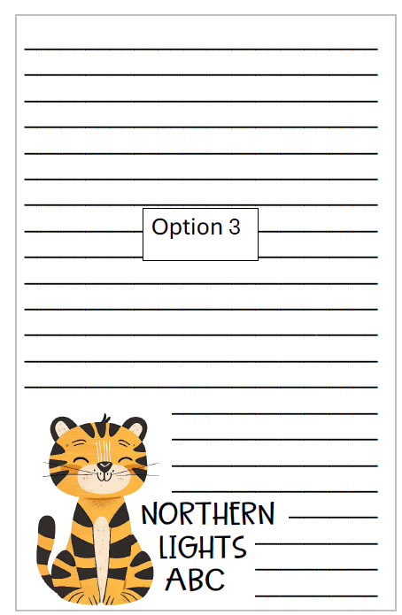 Greta Tiger Personalized Notepad