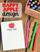 Back to School Special ♥ Teacher Small Personalized Notepad