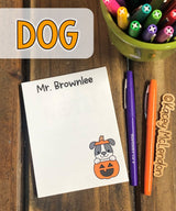 Small Personalized Notepad ♥ Halloween