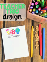 Back to School Special ♥ Teacher Small Personalized Notepad