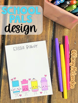 Back to School Special ♥ Teacher Small Personalized Notepad