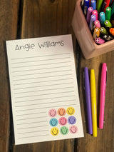 Smiley Faces Stacked Personalized Notepad