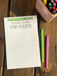 Flair Pen Note From Personalized Notepad
