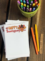 4 Happy Thanksgiving Small Notepads