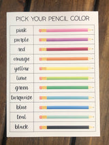 Skinny Pencil Personalized Notepad