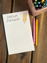 Daisy Pencil Personalized Notepad
