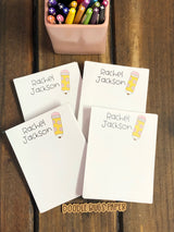 Daisy Pencil Personalized Notepad