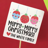 Hanging Ornaments Christmas Stickers