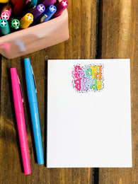 RTS: Second Grade Dalmation Dots Small Notepad