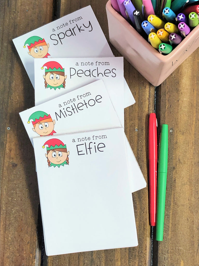 Elf Personalized Small Notepad – DoodleBugsPaper