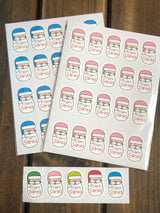 Santa Die Cut Stickers