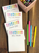 Stick Crayons Personalized Notepad
