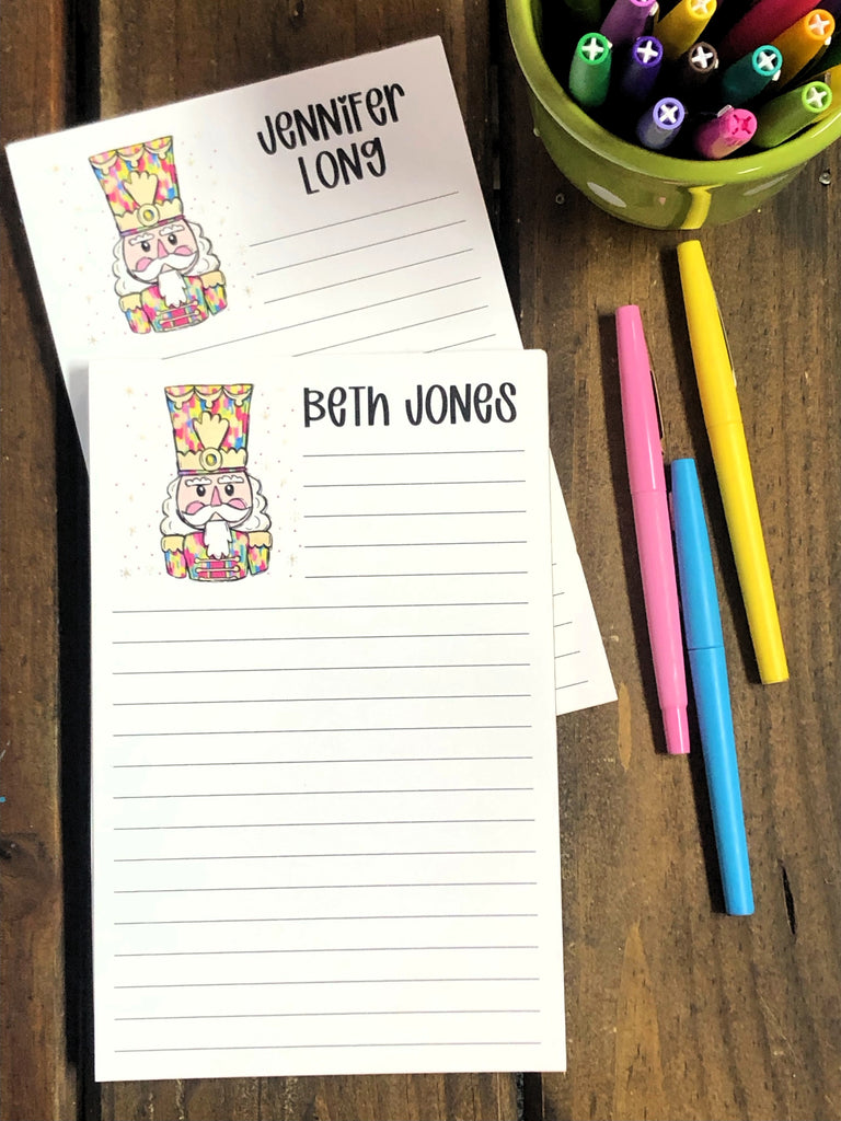 Nutcracker Tall Hat Personalized Notepad – DoodleBugsPaper