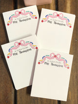 Teacher Bow Personalized Notepad