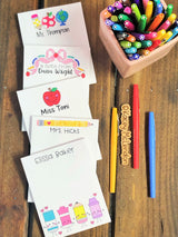 Back to School Special ♥ Teacher Small Personalized Notepad