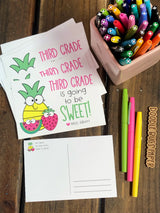 Fruit Personalized Teacher Postcards
