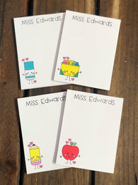 School Pals Teacher Small Notepad Set