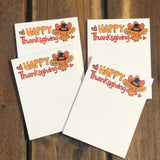 4 Happy Thanksgiving Small Notepads