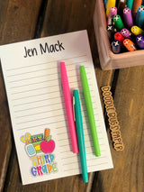 School Supplies (Grade Choice) Personalized Notepad