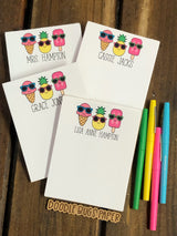 Summer Treats Personalized Notepad