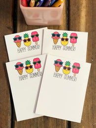4 Summer Treats Small Notepads
