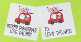 Fun Little Car Christmas Stickers