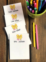 Pencil Bow Personalized Notepad