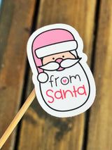 Santa Die Cut Stickers