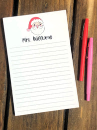 Santa Head Personalized Notepad