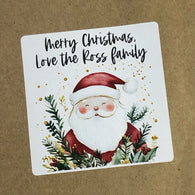 Forest Santa Christmas Stickers