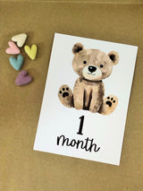 Teddy Bears Baby Milestone Cards
