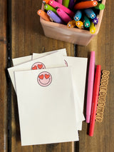 4 Heart Eyes Small Notepads