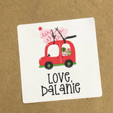 Fun Little Car Christmas Stickers