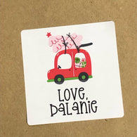 Fun Little Car Christmas Stickers