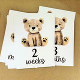 Teddy Bears Baby Milestone Cards