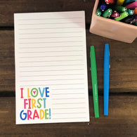 RTS: I Love First Grade Large Notepad