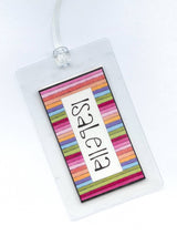 Multicolored Stripe Bag Tag | Luggage Tag