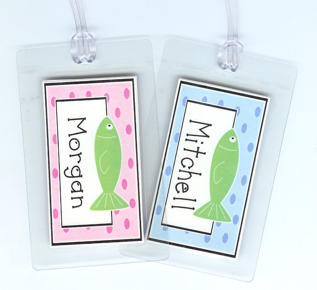 Fish Bag Tag | Luggage Tag – DoodleBugsPaper