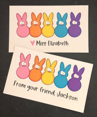 Easter Peeps in a Row Treat Tags