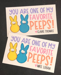 Favorite Peeps Treat Tags