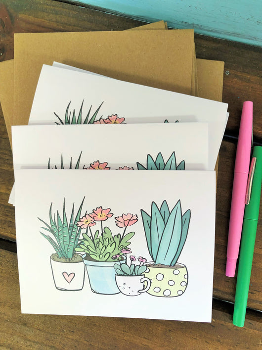 Plants Note Cards