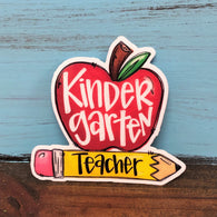 Kindergarten Teacher Vinyl Waterproof Sticker