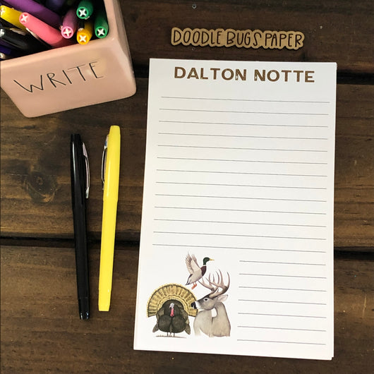 Wildlife Personalized Notepad