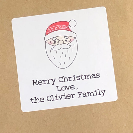 Sweet Santa Christmas Stickers
