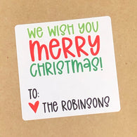 We Wish You a Merry Christmas Christmas Stickers