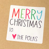 Happy Colors Christmas Stickers