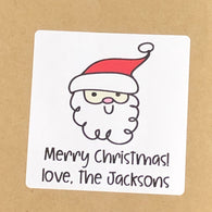 Doodle Santa Christmas Stickers