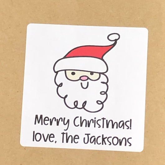Doodle Santa Christmas Stickers