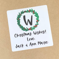 Wreath Christmas Stickers